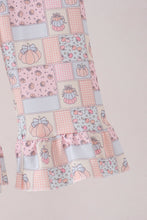 Pink pumpkin ruffle 2pc set