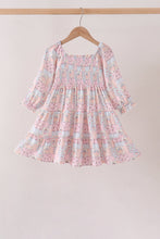 Pink pumpkin smocked mom&me dress