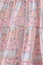 Pink pumpkin smocked mom&me dress