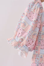 Pink pumpkin smocked mom&me dress - ARIA KIDS