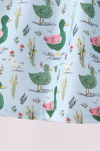 Green mallard ruffle  pants set