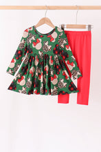 Red character bamboo pants set - ARIA KIDS