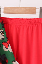 Red character bamboo pants set - ARIA KIDS