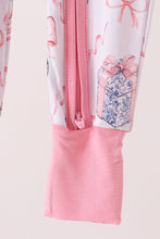 Pink nutcracker bamboo romper