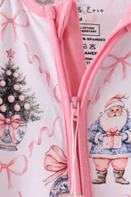 Pink nutcracker bamboo romper