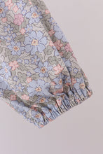 Blue Floral Ruffle Mom Dress - ARIA KIDS