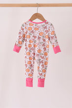 Pink milk cookie bamboo ruffle romper