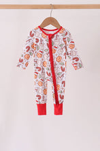 Red milk cookie bamboo romper