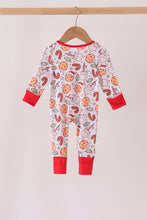 Red milk cookie bamboo romper