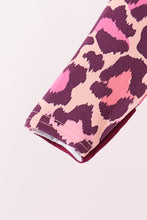 Pink leopard bamboo zipper romper