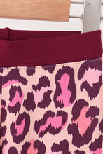 Pink leopard bamboo pajama set