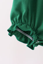 Forest bow smocked ruffle bubble