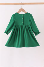 Forest bow smocked ruffle dress