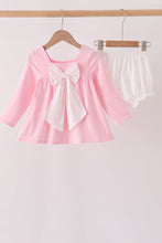 Pink nutcracker embroidery ruffle bloomer set - ARIA KIDS