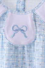 Blue bow embroidery bloomer set - ARIA KIDS