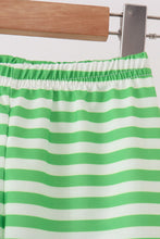 Green stripe grinch embroidery pajama set - ARIA KIDS