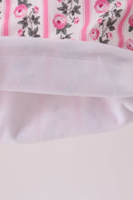 Pink Floral Stripe Ruffle Raincoat - ARIA KIDS
