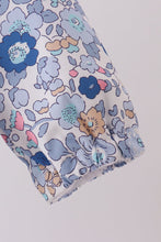 Blue Floral Ruffle Raincoat - ARIA KIDS
