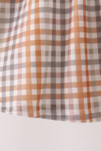 Khaki Turkey Bow Embroidery Bloomer Set