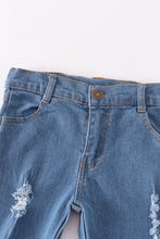 Blue double layred denim jeans - ARIA KIDS