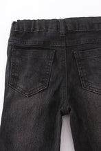 Black tassel denim jeans - ARIA KIDS