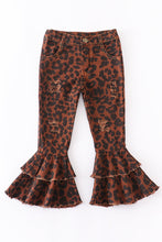 Leopard double layered denim jeans - ARIA KIDS