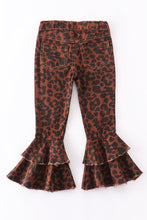 Leopard double layered denim jeans - ARIA KIDS
