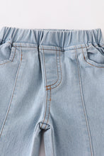 Blue open front girl denim jeans - ARIA KIDS