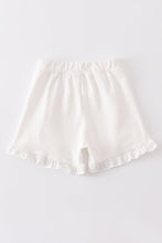 White ruffle girl shorts - ARIA KIDS