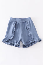 Navy ruffle girl shorts - ARIA KIDS