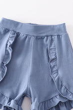 Navy ruffle girl shorts - ARIA KIDS