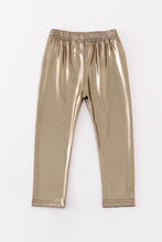 Gold metallic bike legging