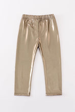 Gold metallic bike legging
