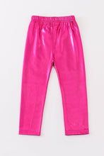 Magenta metallic bike girl pants - ARIA KIDS