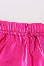 Magenta metallic bike girl pants - ARIA KIDS
