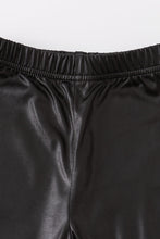Black metallic bike shorts