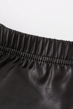 Black metallic bike shorts