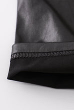 Black metallic bike shorts