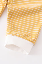Mustard stripe ruffle baby 3pc set - ARIA KIDS