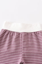 Purple stripe ruffle baby 3pc set - ARIA KIDS