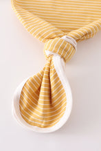 Mustard stripe ruffle baby 2pc gown - ARIA KIDS