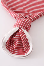 Red stripe ruffle baby 2pc gown - ARIA KIDS