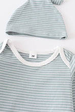 Green stripe baby 3pc set