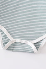 Green stripe baby 3pc set