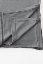 Charcoal baby bamboo swaddle blanket - ARIA KIDS