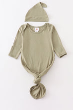 Sage bamboo baby 2pc gown