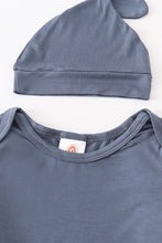 Blue bamboo baby 2pc gown