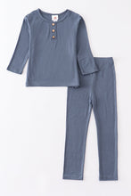 Blue bamboo pajamas set - ARIA KIDS