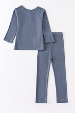 Blue bamboo pajamas set - ARIA KIDS