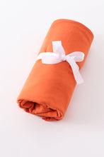 Orange baby bamboo swaddle blanket - ARIA KIDS
